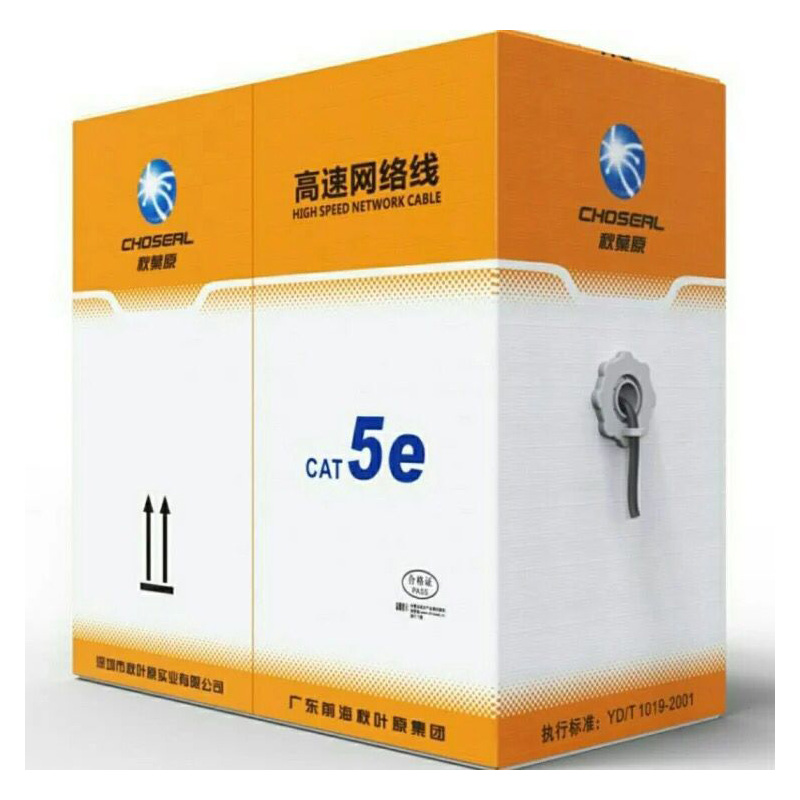 CHOSEAL/秋葉原 CAT 5e 超五類雙絞線 非屏蔽雙絞線 超五類網(wǎng)線 廠標(biāo)305米/箱產(chǎn)品圖