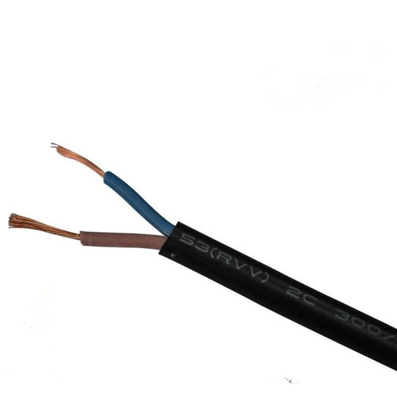 時(shí)代線纜 黑護(hù)套RVV 2*4.0mm&sup2;電源線 護(hù)套軟線 廠標(biāo)100米/圈 產(chǎn)品圖