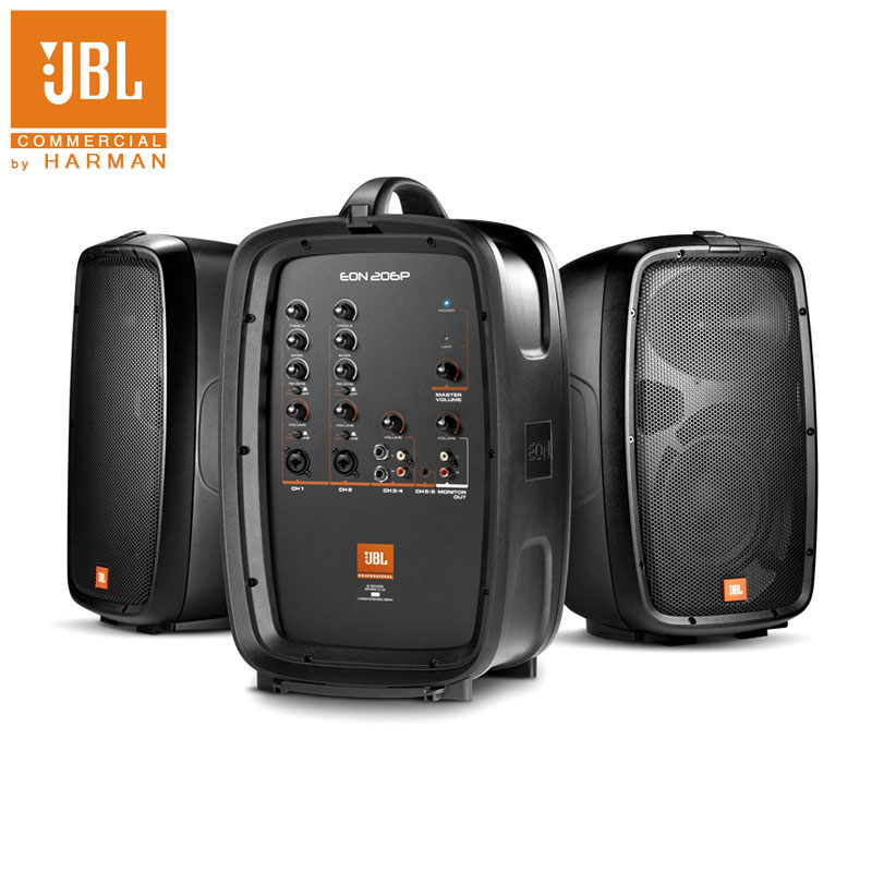 JBL EON208P 便携式音箱套装产品图