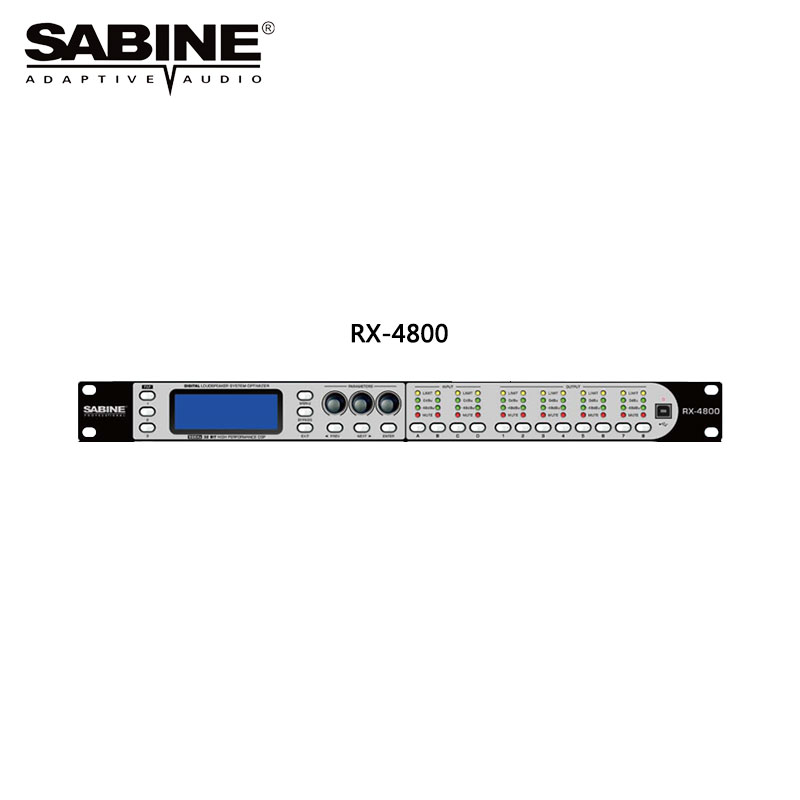 SABINE RX4800数字音频处理器 音频处理器 音箱处理器 四进八出处理器产品图