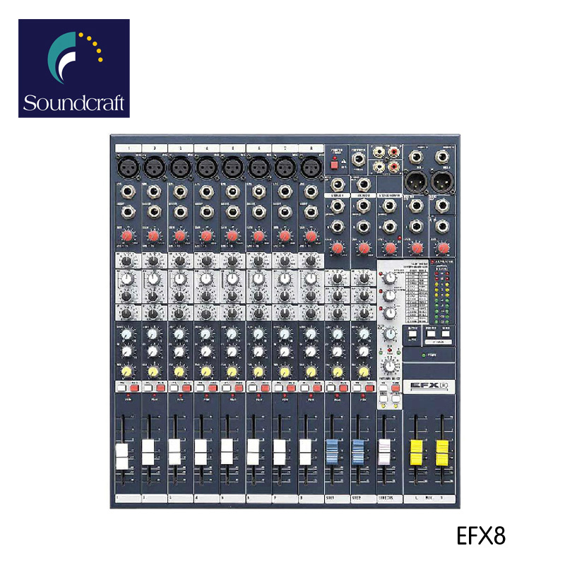 英国Soundcraft/声艺 EFX8 带效果8路调音台 录音调音台 现场调音台产品图片