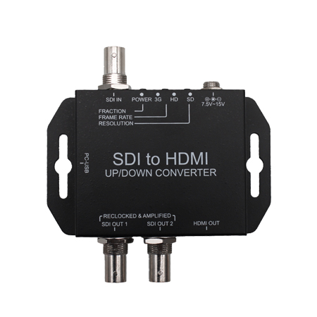 SDI to HDMI-S视频转换器SDI转HDMI一分三广电直播高清转换头产品图