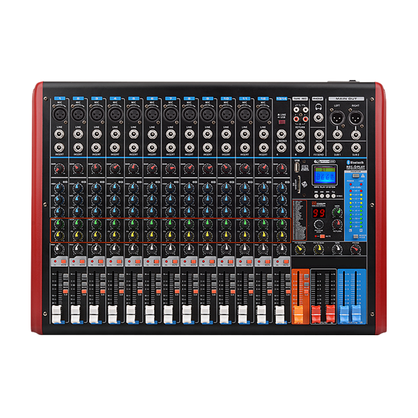 美音聲光 SH-6012 十二路多功能模擬調音臺 內置藍牙無線連接/99種數字效果/雙編組輸出產品圖