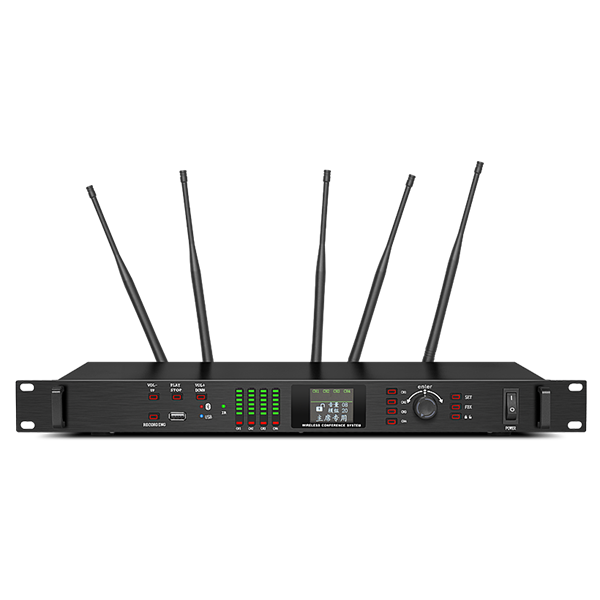 美音聲光 H570-M 無線手拉手會議主機 UHF接收系統(tǒng) 藍(lán)牙錄音 多模式會議控制產(chǎn)品圖片
