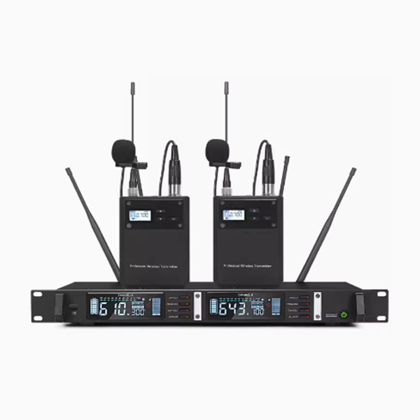 美音聲光 M320-L 雙通道U段腰包領夾無線話筒（一拖二）產品圖