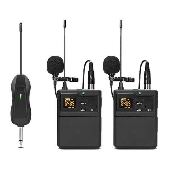 美音聲光 S8系列 一拖二領(lǐng)夾無(wú)線話筒｜雙人同步發(fā)言、UHF穩(wěn)定傳輸、高清拾音產(chǎn)品圖