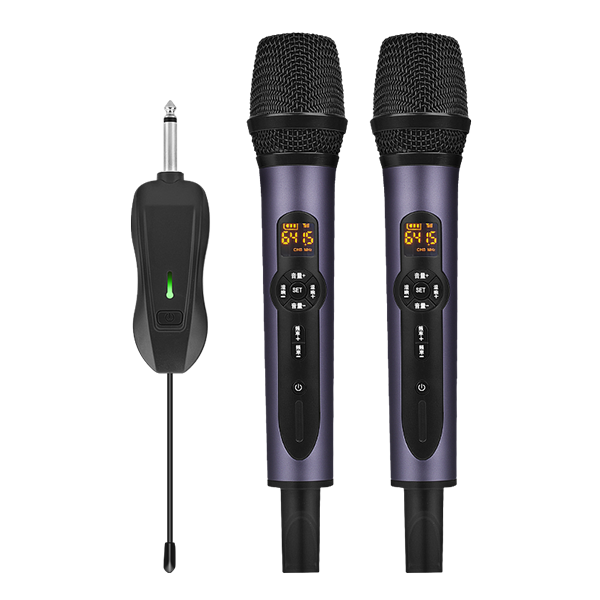美音聲光 K38-2 無(wú)線手持麥克風(fēng)套裝｜V段一拖二 會(huì)議演講卡拉OK專(zhuān)用產(chǎn)品圖
