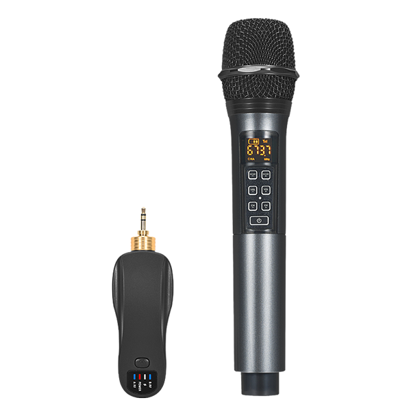 美音聲光 Q60 無(wú)線手持麥克風(fēng)（一拖一·3.5mm接收器）｜U段50頻道·12小時(shí)續(xù)航產(chǎn)品圖