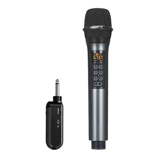 美音聲光 Q60 無(wú)線手持麥克風(fēng)（一拖一·6.5mm接收器）｜U段50頻道·穩(wěn)定抗干擾·長(zhǎng)續(xù)航產(chǎn)品圖