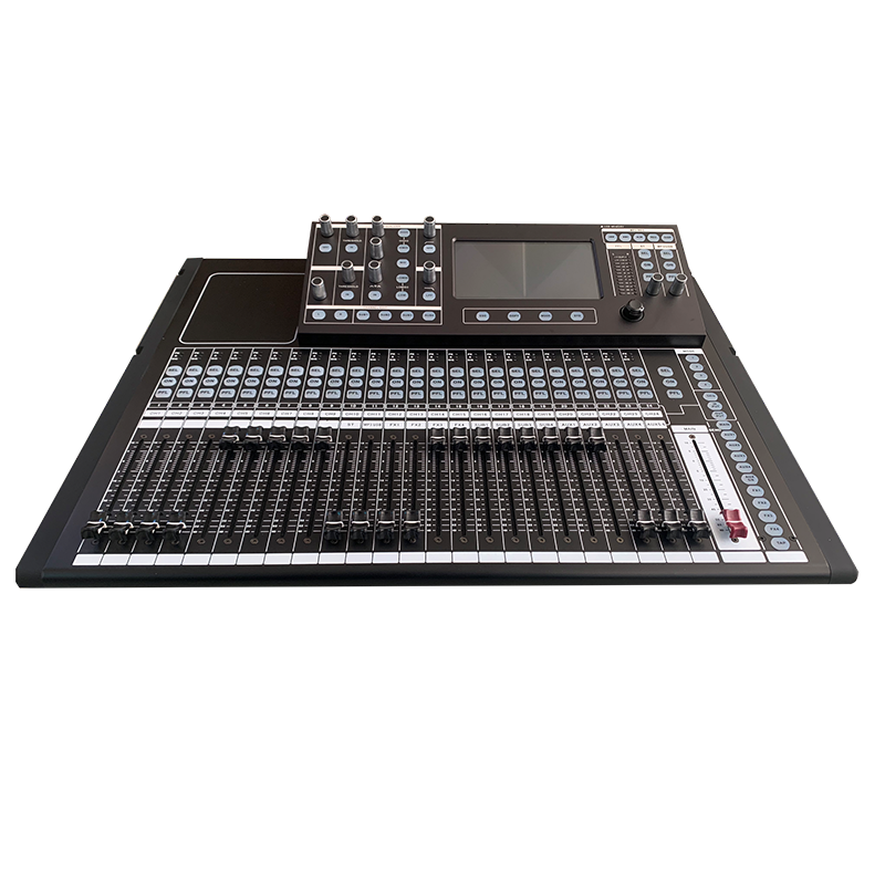 美音聲光 MM-Y24 24路數(shù)字調(diào)音臺｜7"觸控｜25條100mm電動推子｜四FX｜AES數(shù)字I/O｜無線網(wǎng)口調(diào)節(jié)產(chǎn)品圖