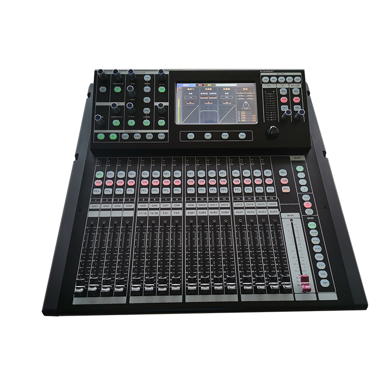 美音聲光 MM-Y20 20路數(shù)字調(diào)音臺｜7"觸控｜17條100mm電動推子｜雙FX｜AES數(shù)字I/O｜無線網(wǎng)口調(diào)節(jié)產(chǎn)品圖