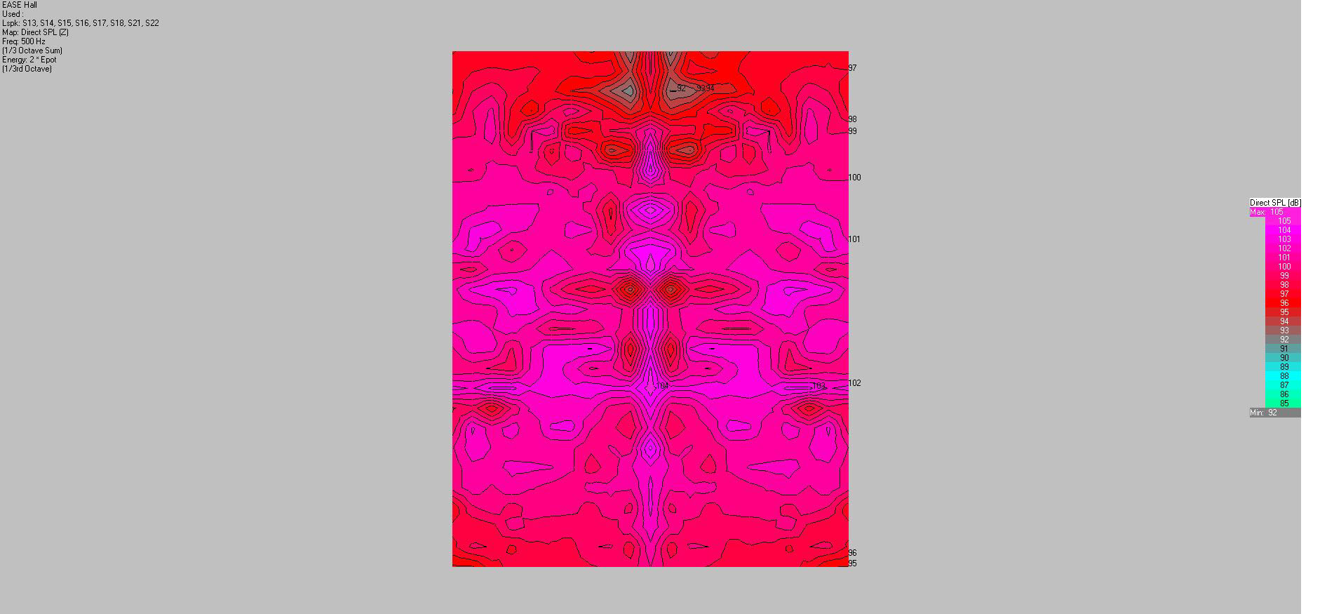 音響布局及聲場(chǎng)模擬圖15