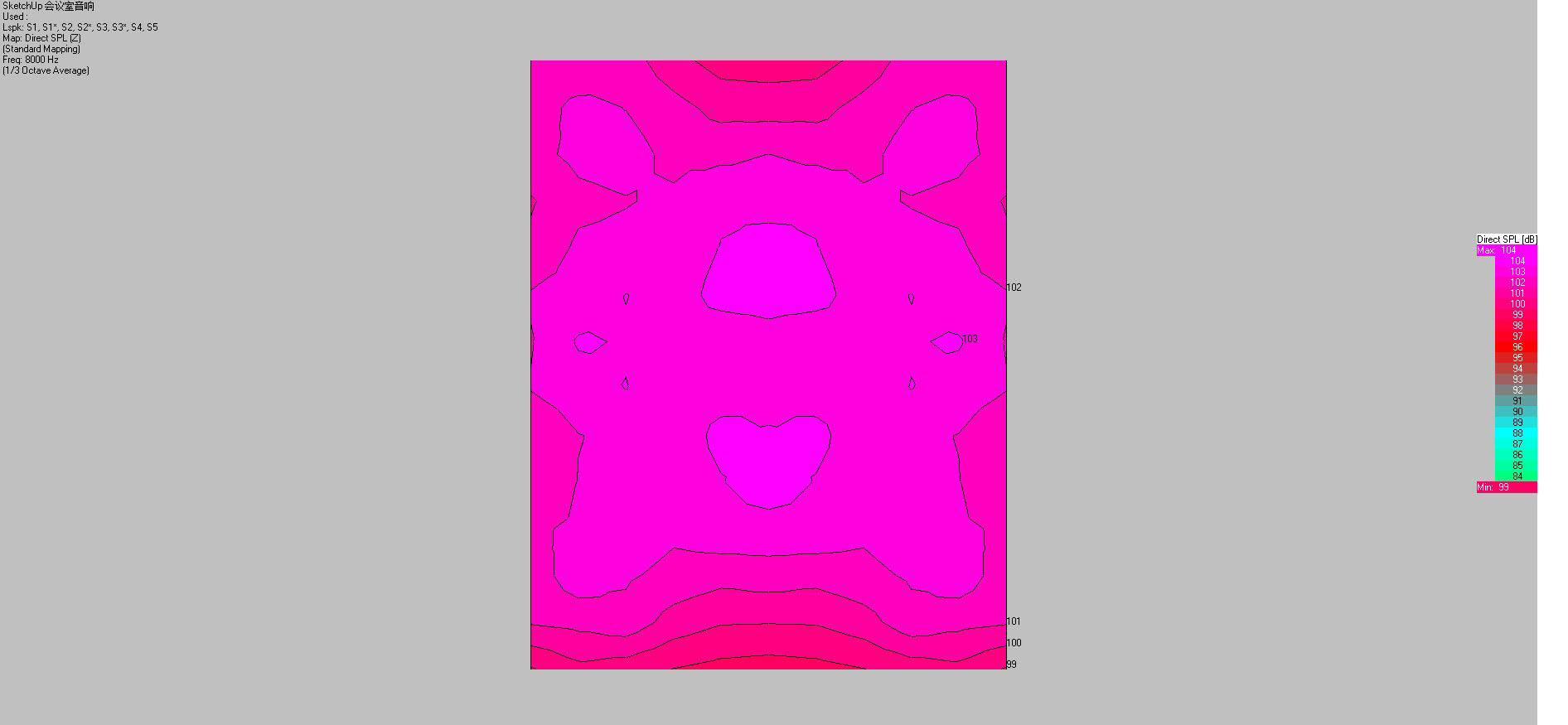 音響布局及聲場模擬圖27