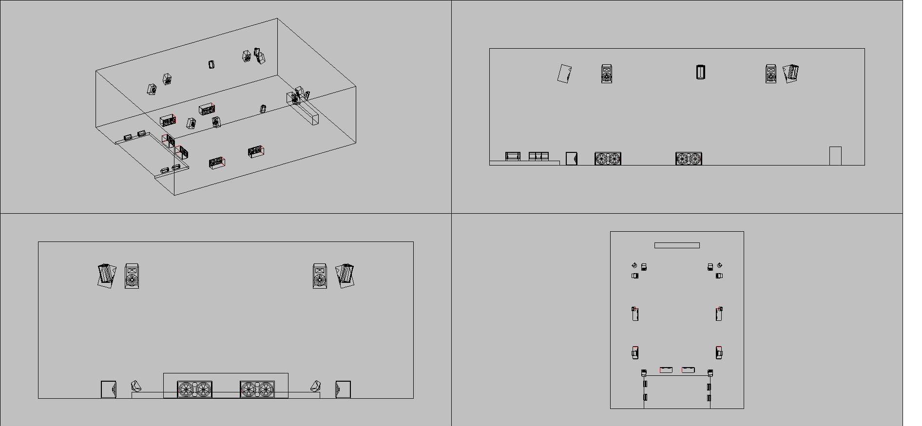 音響布局及聲場(chǎng)模擬圖1