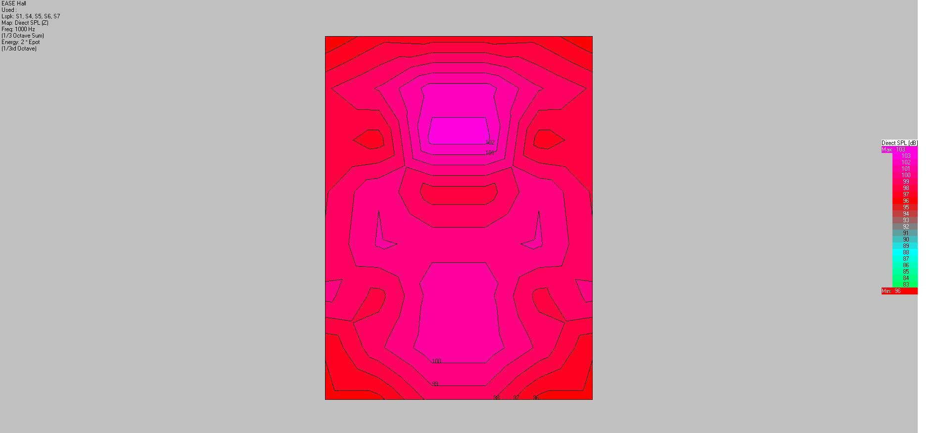 音響布局及聲場(chǎng)模擬圖15
