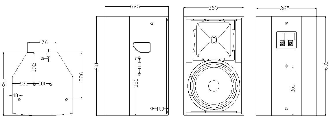 產(chǎn)品名稱MOTIVITY（動力）QX-112 專業(yè)音響 全頻音箱產(chǎn)品詳情QX-112產(chǎn)品參數(shù)圖