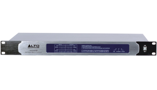 产品名称美国ALTO ASD8080M音频矩阵处理器 适用于会议室 报告厅 礼堂 多功能厅 剧场 剧院  演出等场合产品详情ASD8080M产品参数图